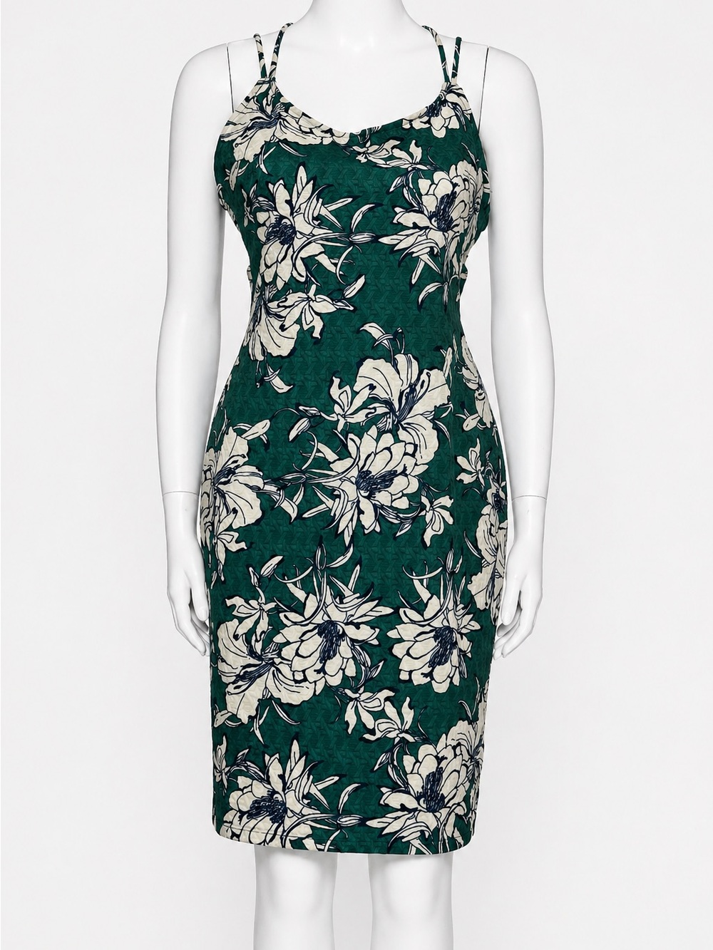 Floral Green Slip Dress